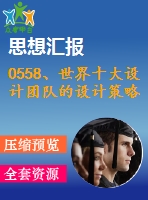 0558、世界十大設(shè)計(jì)團(tuán)隊(duì)的設(shè)計(jì)策略